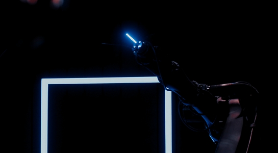 Holographic Installation with Robots
