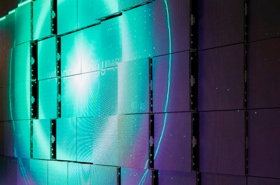 Megafon Kinetic Videowall at SPIEF 2018